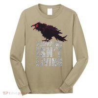 Days Gone Surving Isnt Living Corw Quote Big Chest Logo Long Sleeve Shirt thumb 0