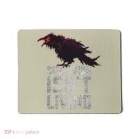 Days Gone Surving Isnt Living Corw Quote Big Chest Logo Mousepad thumb 0