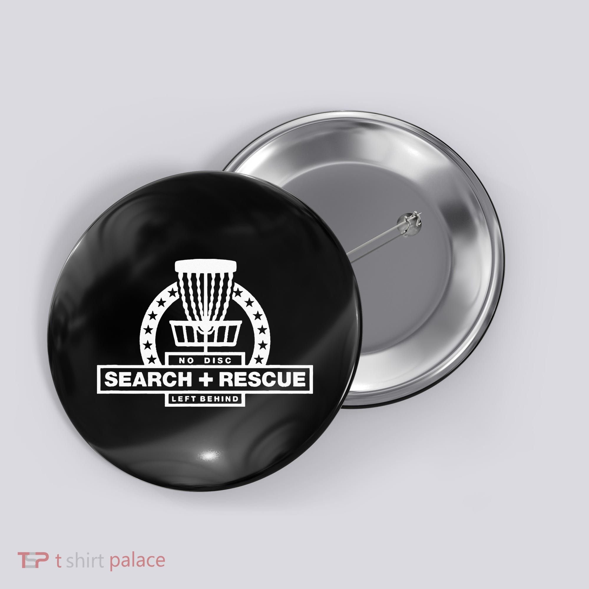 Disc Golf Search and Rescue Disc Golf Gift Funny Disc Golf Button