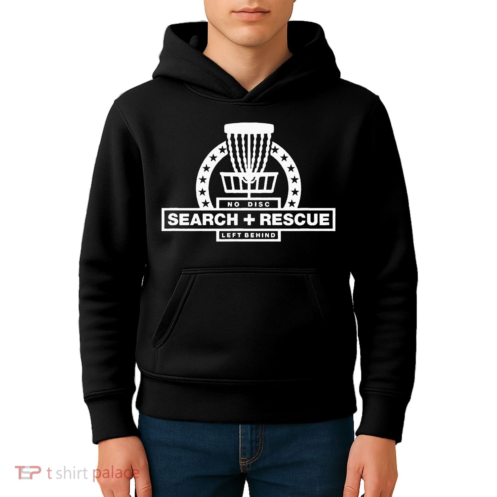 Disc Golf Search and Rescue Disc Golf Gift Funny Disc Golf Kids Hoodie