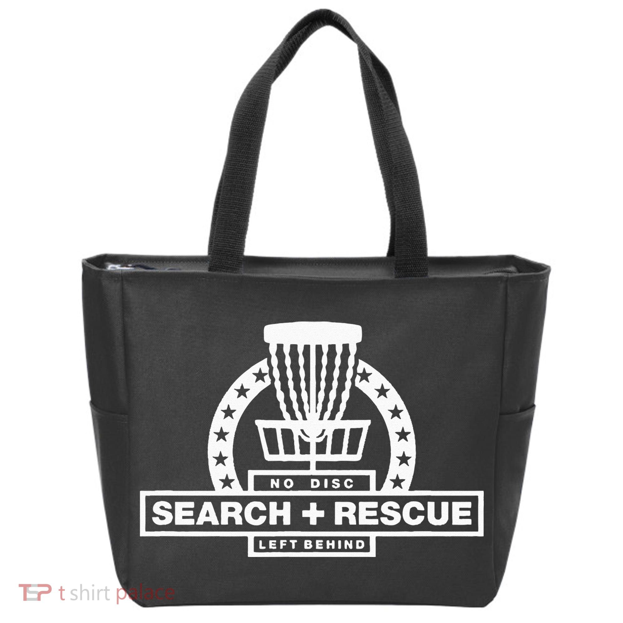 Disc Golf Search and Rescue Disc Golf Gift Funny Disc Golf Tote Bag