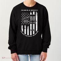 Disc Golf Search & Rescue Leave No Disc Behind White Flag Women's Sweatshirt thumb 0