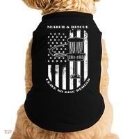 Disc Golf Search & Rescue Leave No Disc Behind White Flag Doggie Tank thumb 0