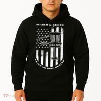 Disc Golf Search & Rescue Leave No Disc Behind White Flag Hoodie thumb 2