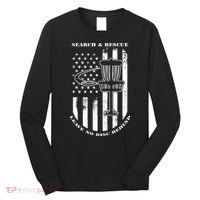 Disc Golf Search & Rescue Leave No Disc Behind White Flag Long Sleeve Shirt thumb 0