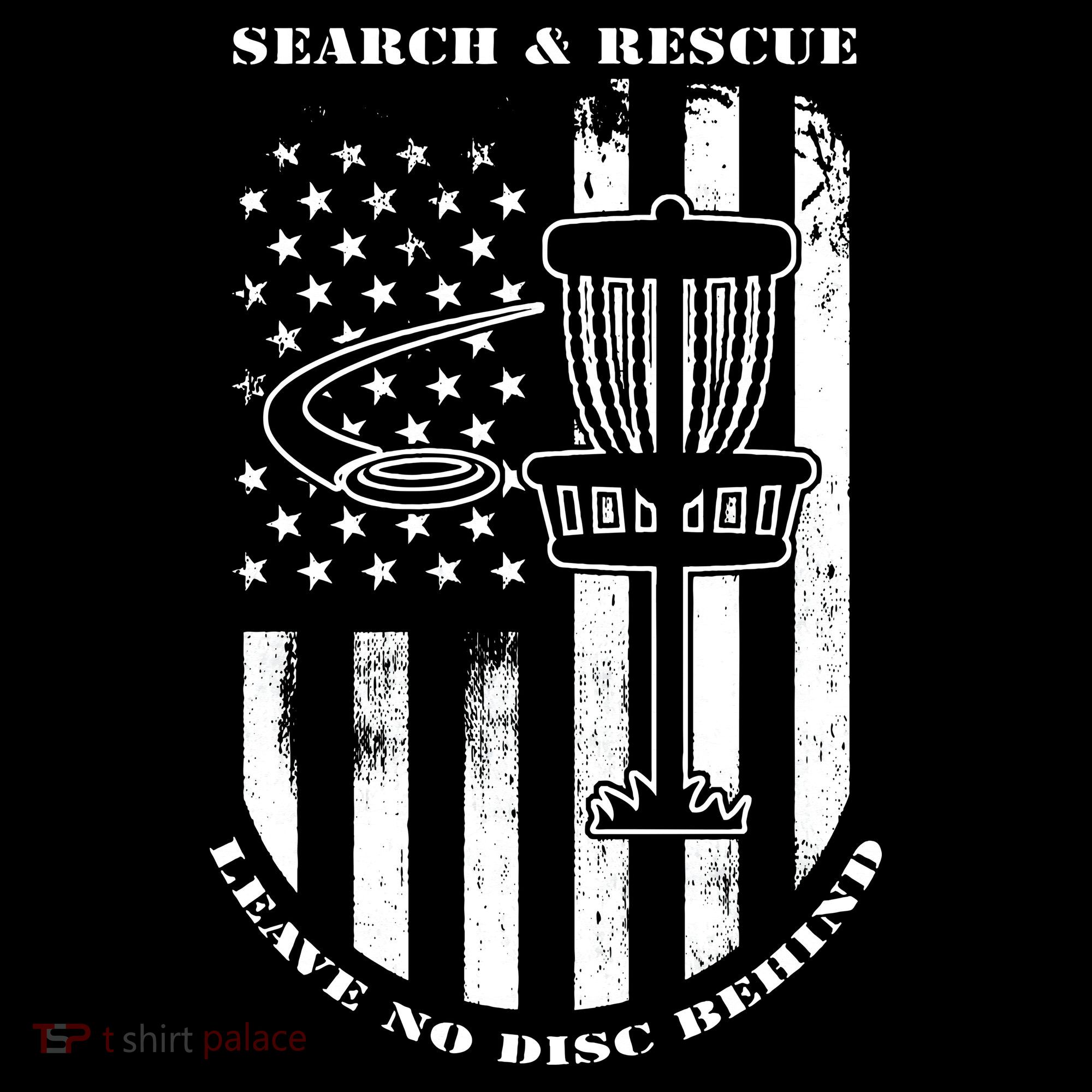 Disc Golf Search & Rescue Leave No Disc Behind White Flag Apron