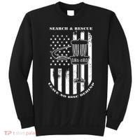 Disc Golf Search & Rescue Leave No Disc Behind White Flag Sweatshirt thumb 0