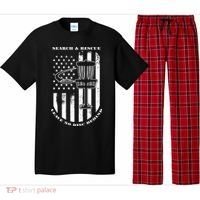 Disc Golf Search & Rescue Leave No Disc Behind White Flag Pajama Set thumb 0
