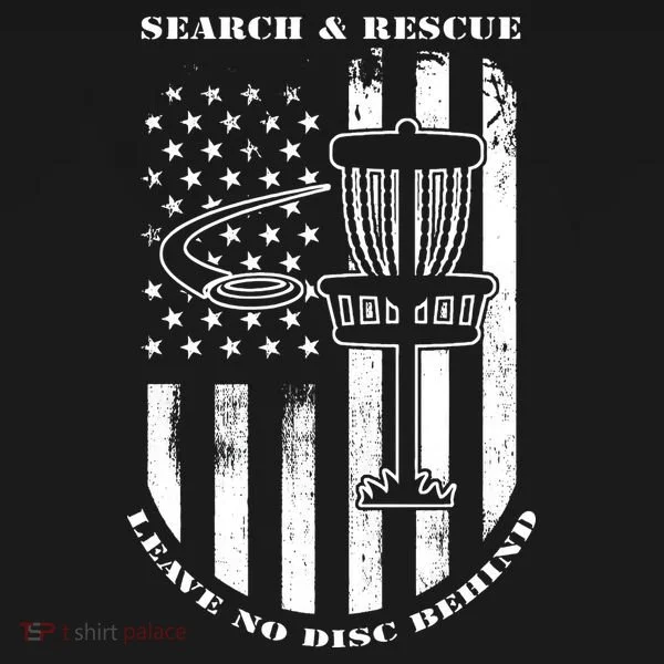 Disc Golf Search & Rescue Leave No Disc Behind White Flag Women's Hoodie