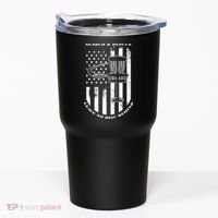 Disc Golf Search & Rescue Leave No Disc Behind White Flag Tumbler thumb 0