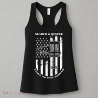 Disc Golf Search & Rescue Leave No Disc Behind White Flag Women's Tank Top thumb 3
