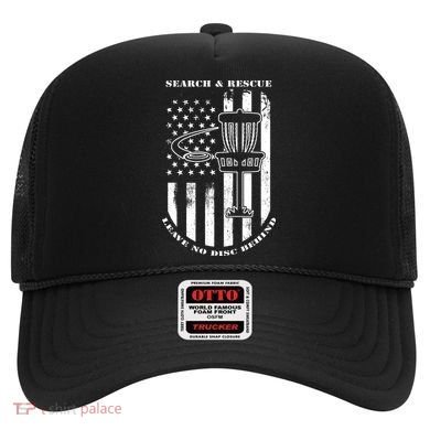 Disc Golf Search & Rescue Leave No Disc Behind White Flag Hat