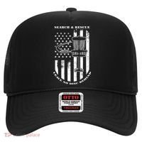 Disc Golf Search & Rescue Leave No Disc Behind White Flag Hat thumb 0