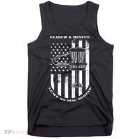 Disc Golf Search & Rescue Leave No Disc Behind White Flag Tank Top thumb 0