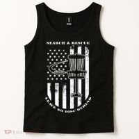 Disc Golf Search & Rescue Leave No Disc Behind White Flag Tank Top thumb 2