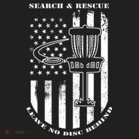 Disc Golf Search & Rescue Leave No Disc Behind White Flag Golf Towel thumb 3