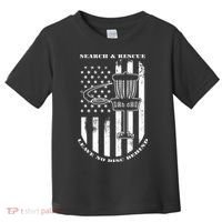 Disc Golf Search & Rescue Leave No Disc Behind White Flag Toddler T-Shirt thumb 0