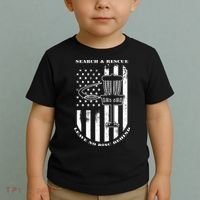 Disc Golf Search & Rescue Leave No Disc Behind White Flag Toddler T-Shirt thumb 2