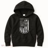 Disc Golf Search & Rescue Leave No Disc Behind White Flag Kids Hoodie thumb 0