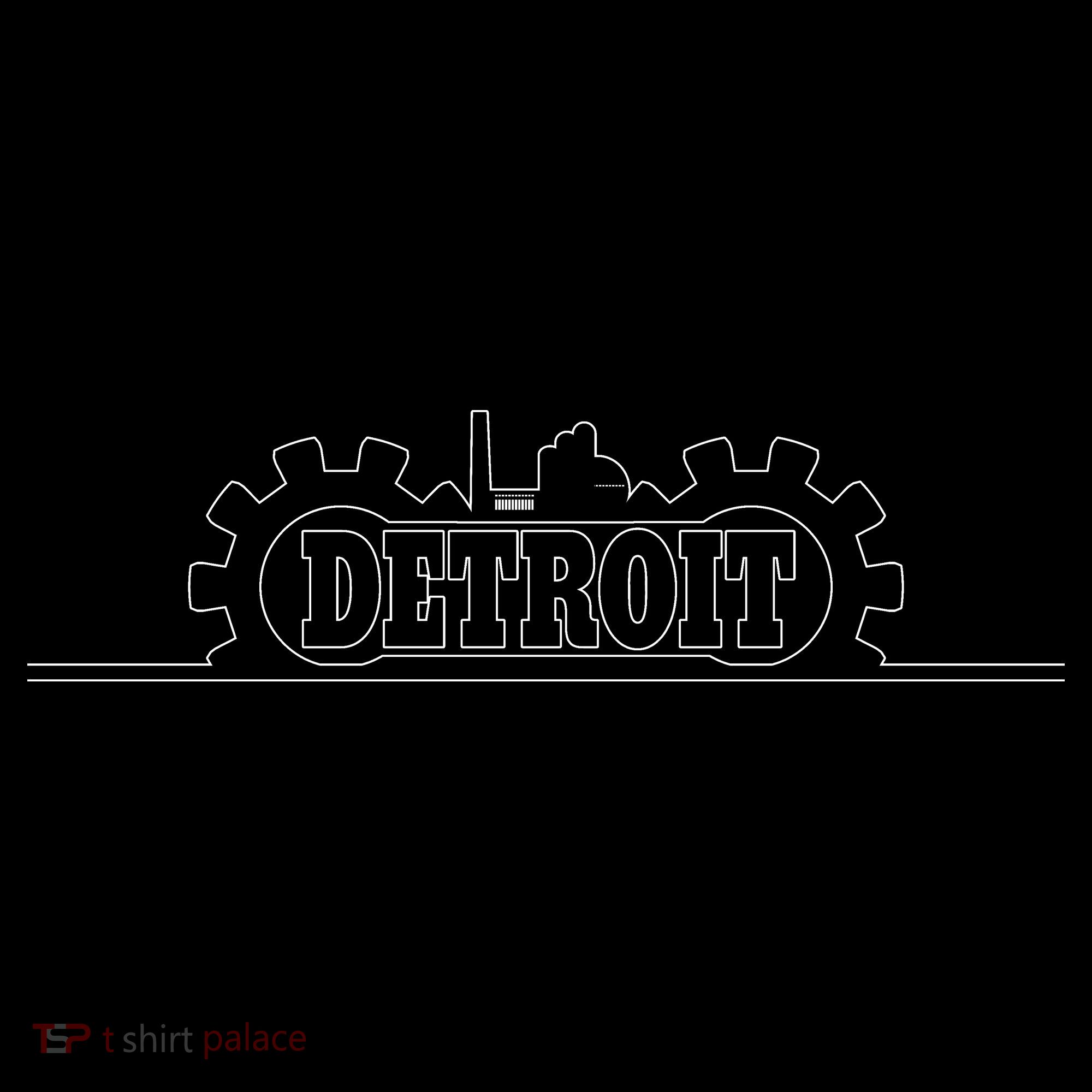 Detroit Gears Skyline Ornament