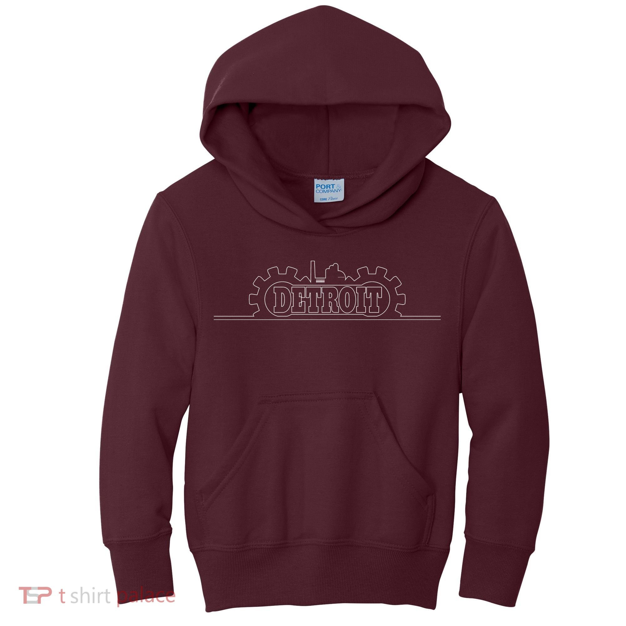 Detroit Gears Skyline Kids Hoodie