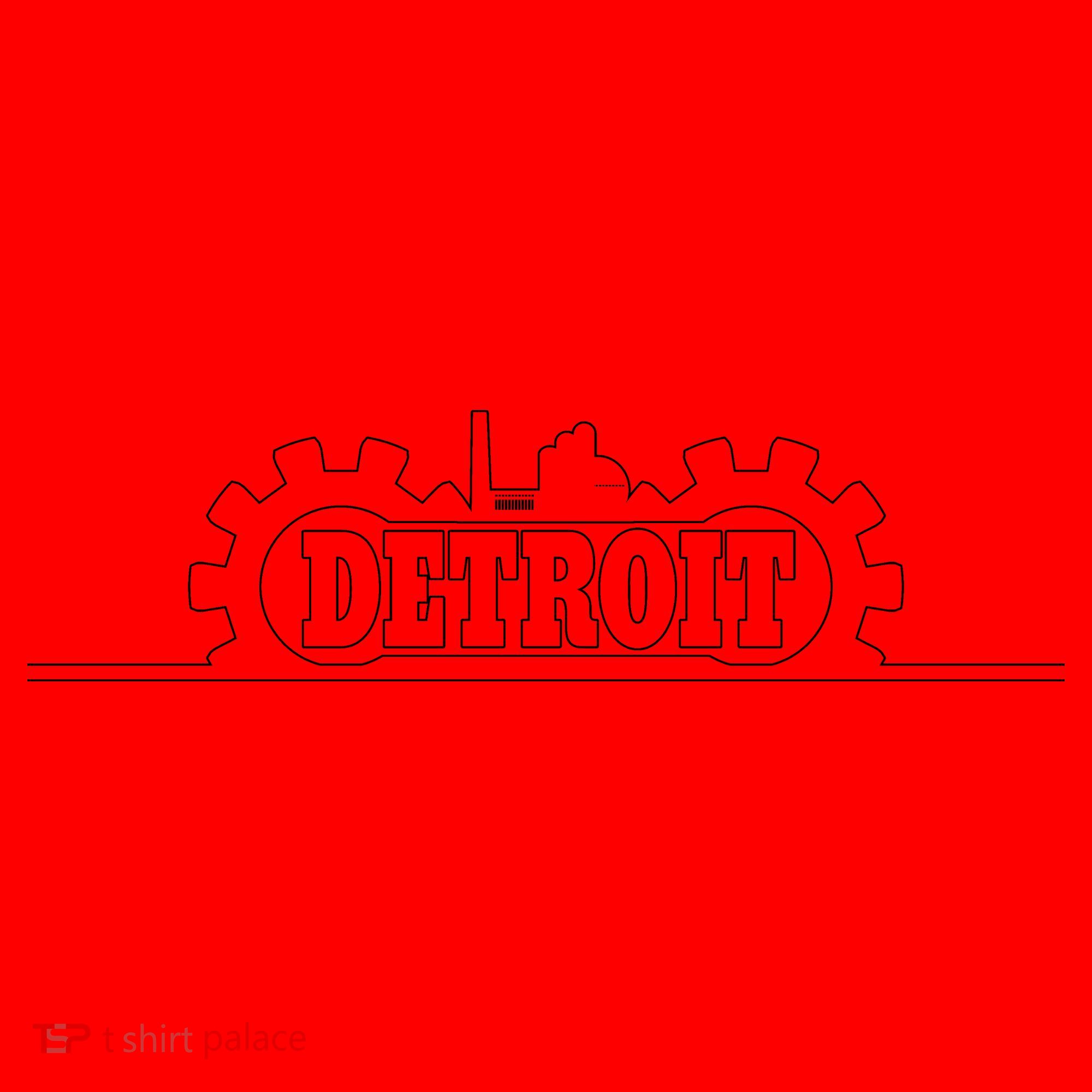 Detroit Gears Skyline Santa Hat