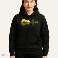 Disc Golf Sunset Guitar Guitarist Player Golfing Frisbee Dad Hoodie thumb 5