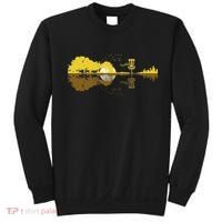 Disc Golf Sunset Guitar Guitarist Player Golfing Frisbee Dad Sweatshirt thumb 0
