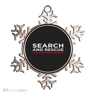 Disc Golf Search Rescue Leave No Disc Behind Ornament