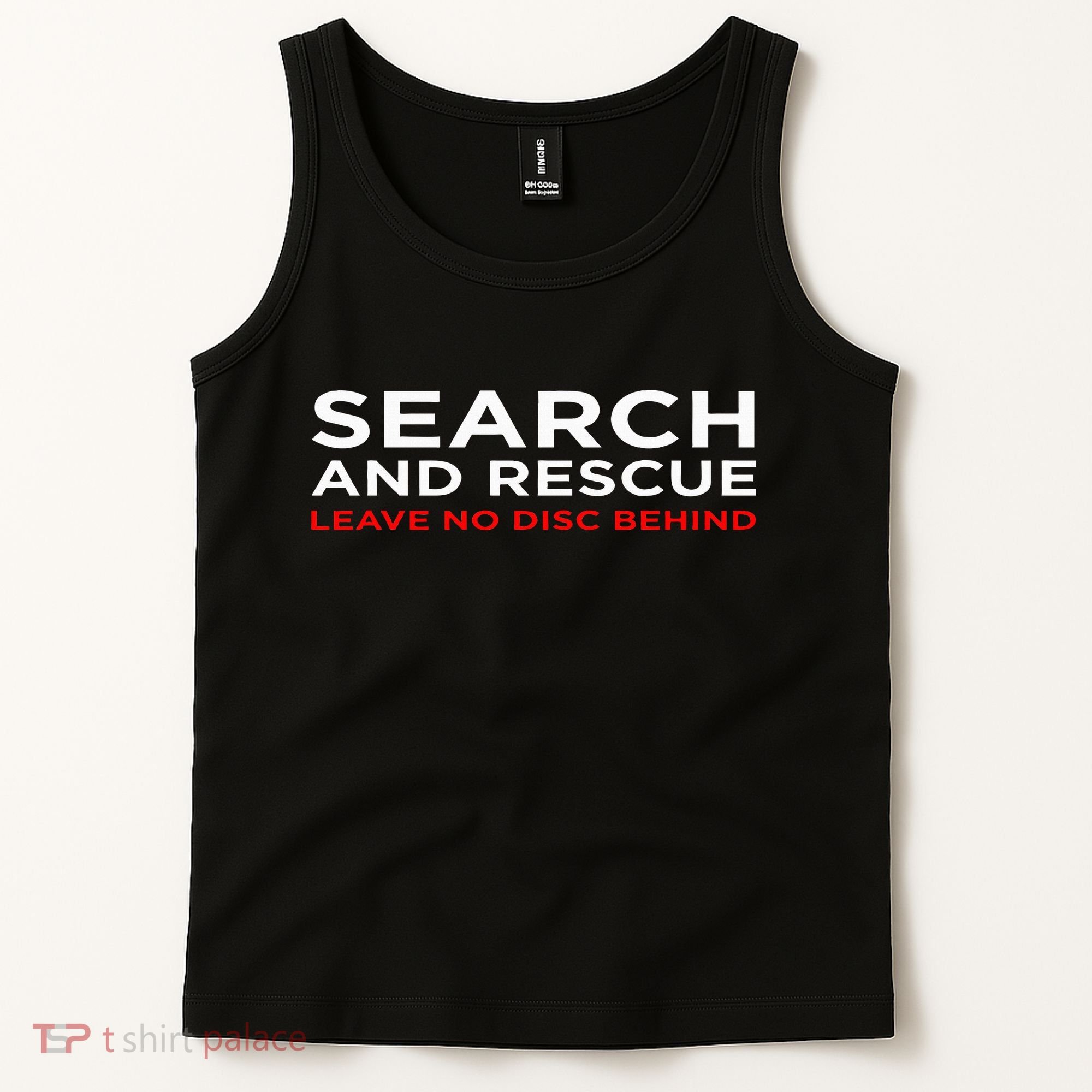 Disc Golf Search Rescue Leave No Disc Behind Tank Top