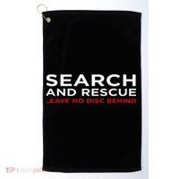 Disc Golf Search Rescue Leave No Disc Behind Golf Towel thumb 0