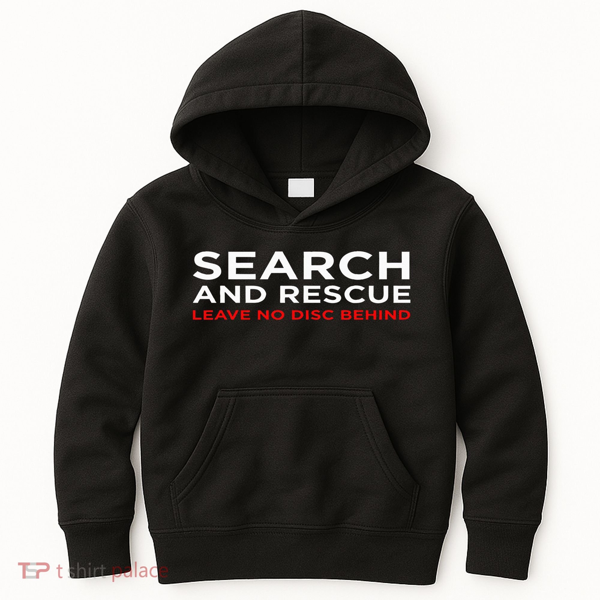 Disc Golf Search Rescue Leave No Disc Behind Kids Hoodie