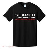 Disc Golf Search Rescue Leave No Disc Behind Kids T-Shirt thumb 0