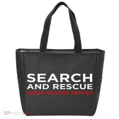 Disc Golf Search Rescue Leave No Disc Behind Tote Bag