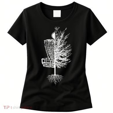 Disc Golf Shirt Basket Tree Frisbee Golf Colorful Women's T-Shirt