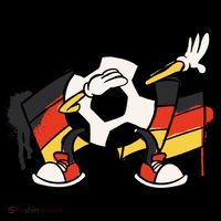 Dabbing Germany Soccer Ball Backpack thumb 2