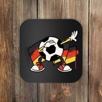 Dabbing Germany Soccer Ball Coaster thumb 0