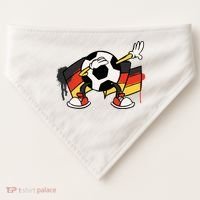 Dabbing Germany Soccer Ball USA-Made Doggie Bandana thumb 0