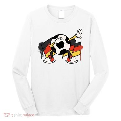 Dabbing Germany Soccer Ball Long Sleeve Shirt