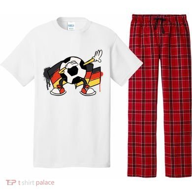 Dabbing Germany Soccer Ball Pajama Set