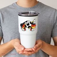 Dabbing Germany Soccer Ball Tumbler thumb 2