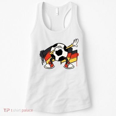 Dabbing Germany Soccer Ball Women's Tank Top