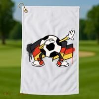 Dabbing Germany Soccer Ball Golf Towel thumb 1