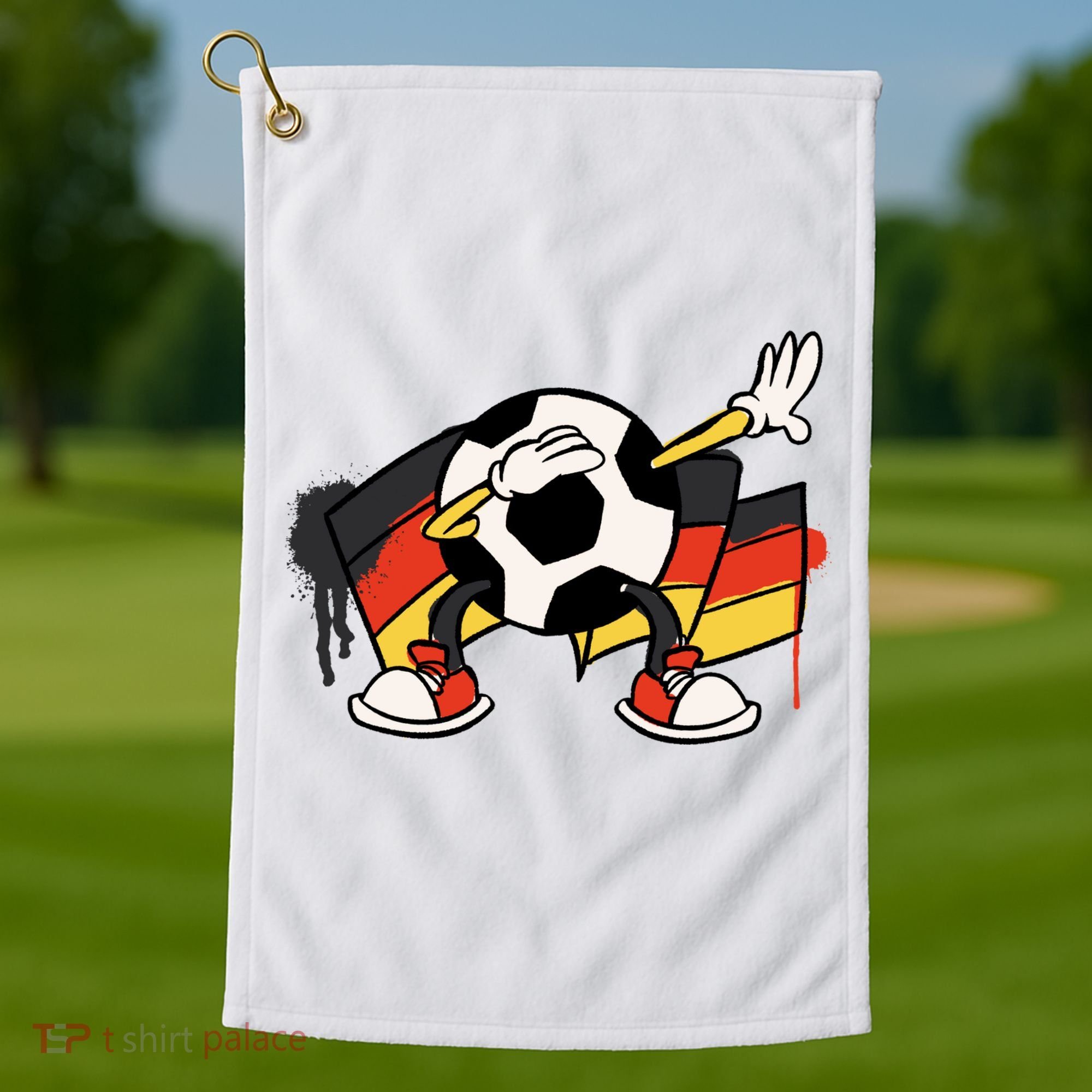 Dabbing Germany Soccer Ball Golf Towel