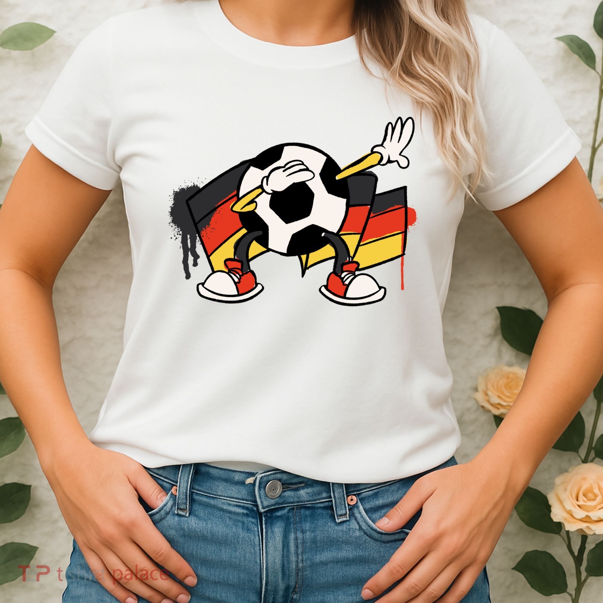Dabbing Germany Soccer Ball Women's T-Shirt