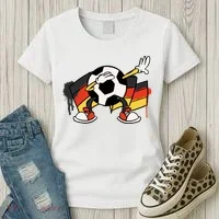 Dabbing Germany Soccer Ball Women's T-Shirt thumb 3