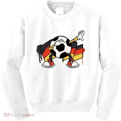 Dabbing Germany Soccer Ball Kids Sweatshirt