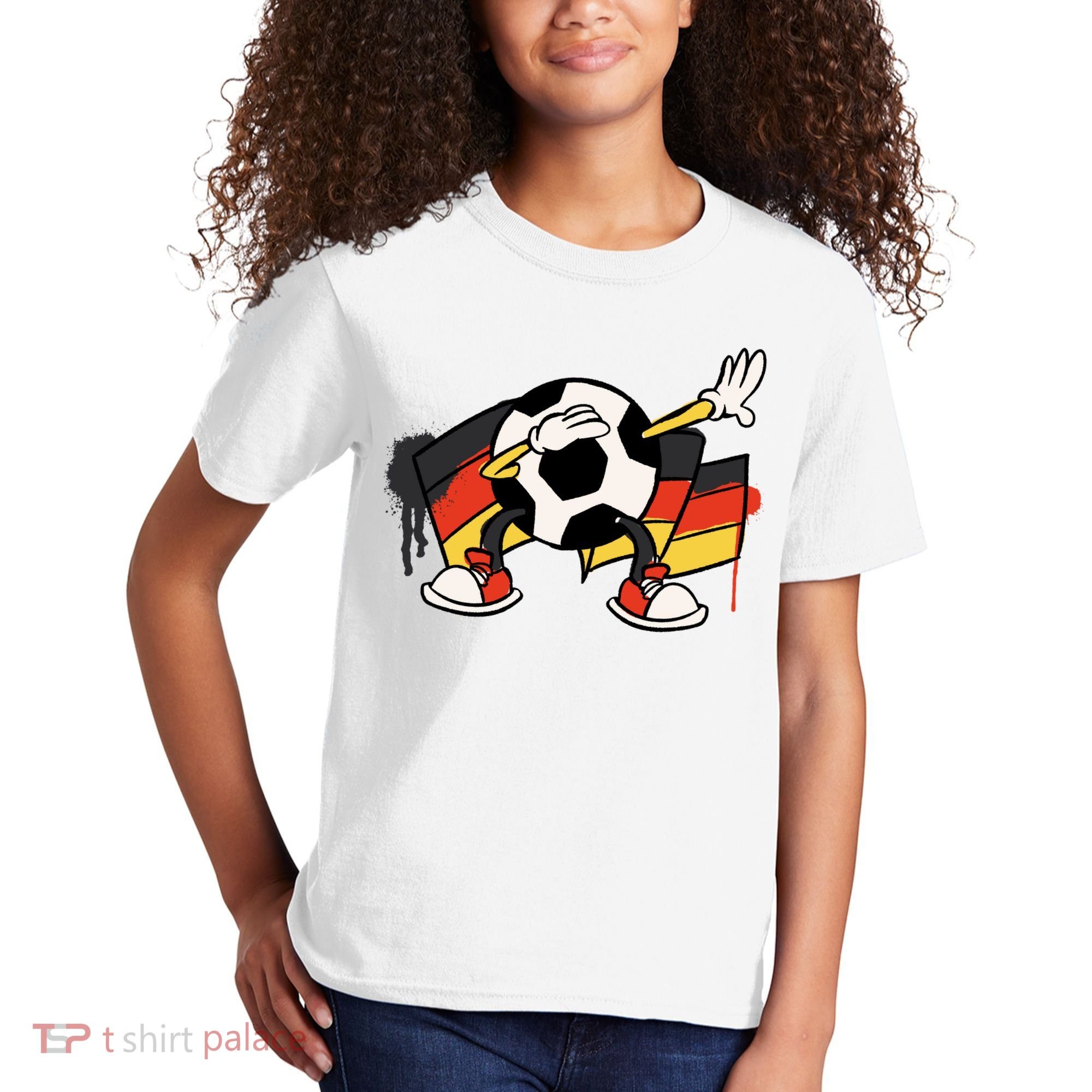 Dabbing Germany Soccer Ball Kids T-Shirt
