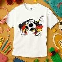 Dabbing Germany Soccer Ball Kids T-Shirt thumb 3