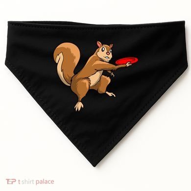 Disc Golf Squirrel Frolf Frisbee Golf Disc Gift USA-Made Doggie Bandana